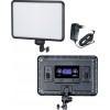 LEDP30 - Eclairage LED de studio Video & Photo 30W + 30W Bi-Couleur, Support de batteries 2x NP-F750/960, DC 13V-17V - illuStar