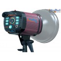 FI-500A - Flash de studio, réglable en continu 500~15 Ws (Joule), E27 250W - ventilateur, Monture Bowens-S