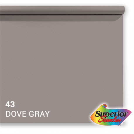 Rouleau de papier de fond - 43 Dove Grey 1,35 x 11m