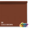Rouleau de papier de fond - 20 Coco Brown 1,35 x 11m