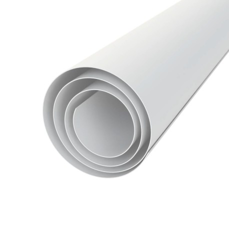 S200SH - Feuille Fond PVC L 100  x H 140 cm - Blanc - elfo
