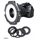 Lampe annulaire (Ring) LED 10W pour caméra Vidéo & Photo - LEDR-10W - 5500°K - 1200 lm - Pour 6 batteries AA - illuStar