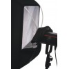 B006-A144 - Boîte à lumière - Softbox 30x150cm - pivotant sur 360° - repliable - avec sac - elfo